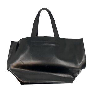 Jack Georges Black Leather Tote | Stylish Everyday Bag